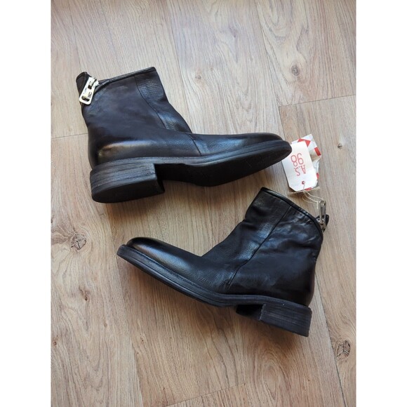 A.S. 98 Fleetwood Moto Grunge Zip Ankle Boots Womens 10.5-11 EU 42 - Picture 2 of 12